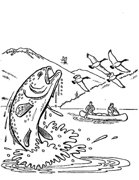 hunting apache trout coloring pages  place  color