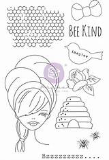 Nutting Bea Cling Stamps sketch template