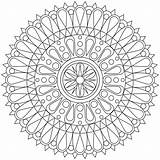 Coloring Pages Geometric Printable Shape Kids Patterns Colouring Easy Fun Adults Mandala Color Print Adult Sheets Cool Abstract Mandalas Printables sketch template