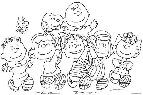 coloring pages peanuts