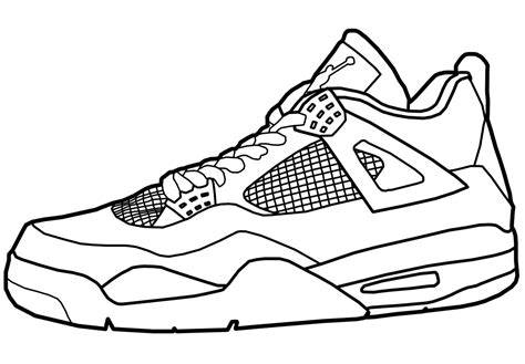 sneakers coloring pages coloring home