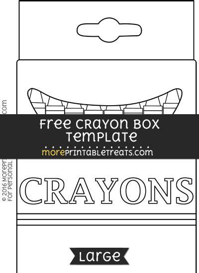 crayon box template large crayon box box template box