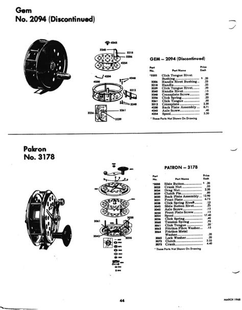 pflueger reel parts diagram