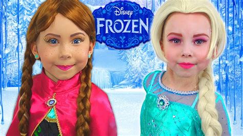 Frozen Elsa And Anna How To Turn Into Character Youtube