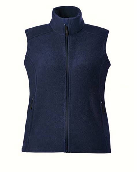 ladies journey fleece vest classic navy xs core  womens journey fleece vest