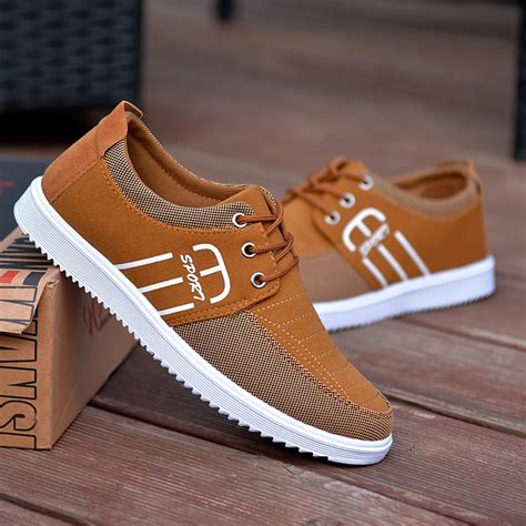 brand casual shoes men breathable canvas shoes  men fashion