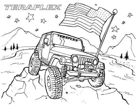 jeep coloring pages  print  coloring sheets  svg files