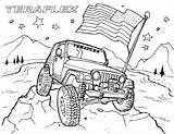 Coloring Teraflex Jeeps Pyrography sketch template