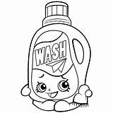 Shopkins Wendy Washer Coloring Pages Printable sketch template