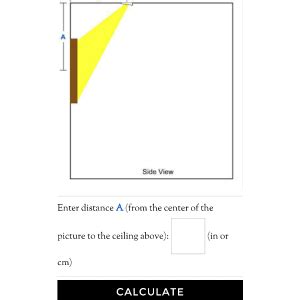 picture lighting  recessed lights calculator