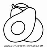 Avocado Coloring Pages Color Drawing Getcolorings Guacamole Comments sketch template