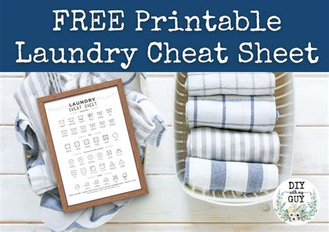 laundry symbols chart  printable laundry cheat sheet diy   guy