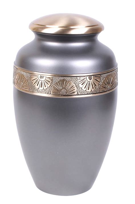 Adult Cremation Urn For Ashes Beautiful Pewter Memorial Urn U K