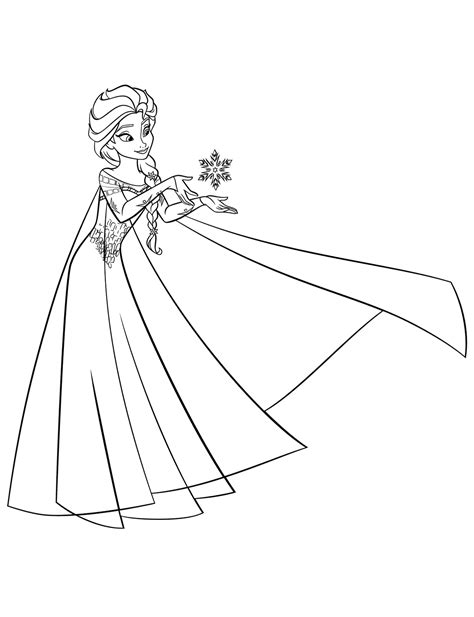 printable elsa coloring pages customize  print