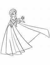 Elsa Coloring Pages Girls Print sketch template