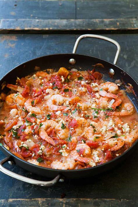 baked shrimp  tomato feta sauce recipe