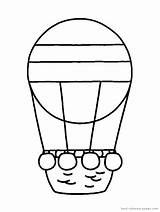 Balloon Air Hot Template Coloring Drawing Basket Pages Printable Birthday Clipartmag Pro Comments Popular sketch template