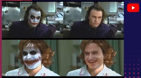 vfx artist creates video of heath ledger s joker without makeup in the