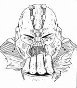 Tom Coloring Pages Bane Hardy Batman sketch template