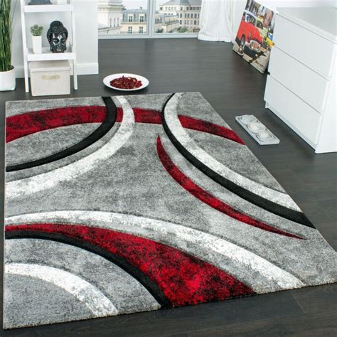 orren ellis forster abstract grayred area rug wayfair moderne