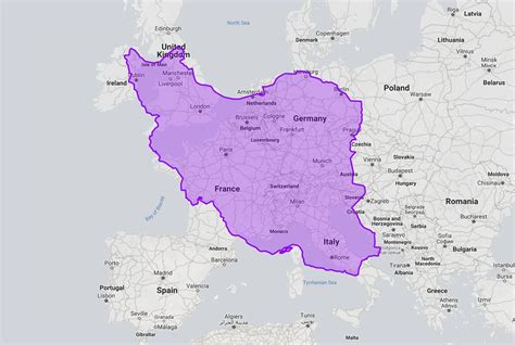 How Big Is Iran Part 2 From Belfast To Naples Iran