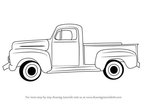 outline drawing   truck google search classic ford trucks