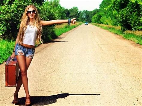 sexy blonde hitchhiker images girls pinterest sexy