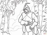 Coloring Snow Pages Huntsman Disney Dwarfs Seven Forest Queen Drawing sketch template