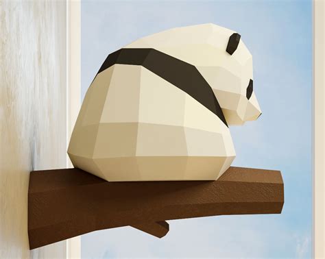 Papercraft Little Panda Diy Paper Craft 3d Template Pdf