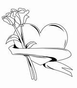 Inimi Roses Colorat Trandafiri Frank Desene Mazzi Poze Planșe și sketch template