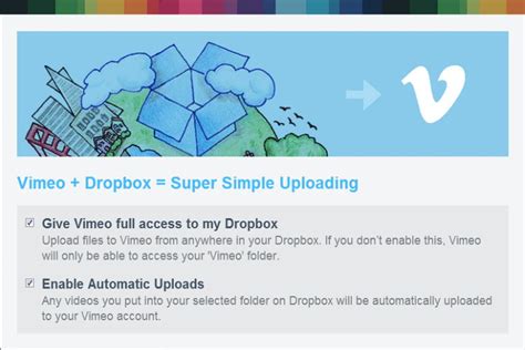 vimeo adds dropbox support  seamless uploading  verge