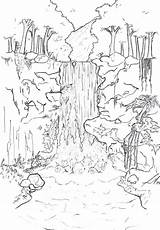 Waterfall Sketsa Pemandangan Terjun Rainforest Drawings Rysunki Mudah Kolorowanki Sztuka Dyp Gunung Inspirasi Artystyczne Pomysły Wodospady Ołówkiem Krajobraz Inspirująca Rysowanie sketch template