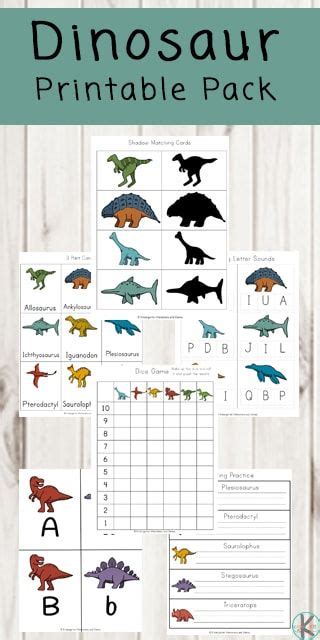 free dinosaur preschool kindergarten worksheets learn about