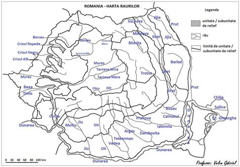 harta romania rauri geografia