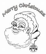 Coloring Holiday Christmas Contest Santa sketch template