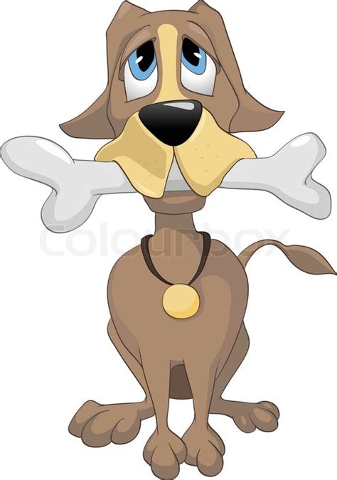 cartoon character dog isolated  stock vector colourbox