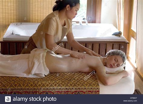 nude pics on massage table
