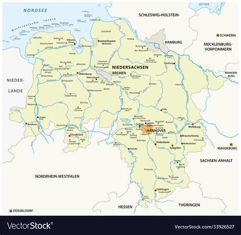 map state  saxony germany royalty  vector image