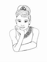 Audrey Hepburn Coloring Pages Getcolorings Archives Color Printable sketch template