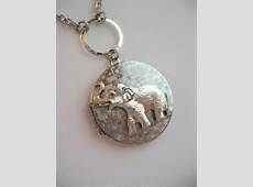 Elephant, LOCKET, Elephant Necklace, Elephant Pendant, Lucky Elephant