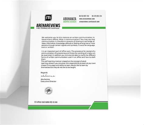 sample company letterhead templates  ai indesign ms word pages psd