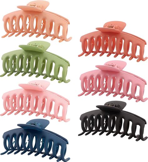 gukasxi pcs big hair claw clips   nonslip large claw clip strong