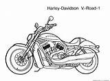 Coloring Motor Motorcycle Motorcycles Pages sketch template