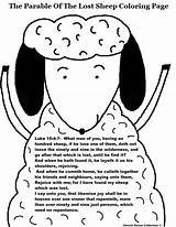 Sheep Lost Parable Coloring Pages Printable Cake Template Bible School Sunday Lesson Church Kids House Sheet Clipart Collection Preschoolers Choose sketch template