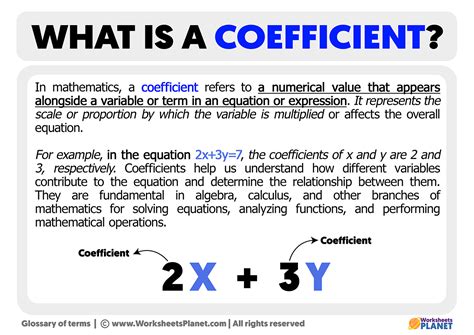 coefficient definition  coefficient