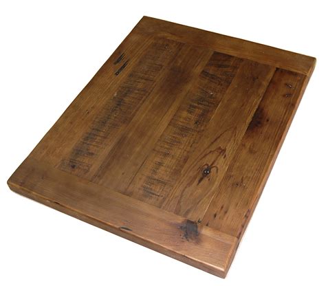 solid reclaimed wood table tops  breadboard ends
