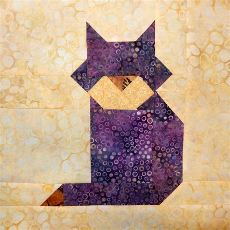 purple cat sitting  top   piece  paper  circles