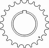 Clipart Sprocket Chain Flywheel Timing Clip Circle Install Cliparts Vector Bike Library Clipground Engine Fig Damper Chainring Sketch Autozone Retainer sketch template
