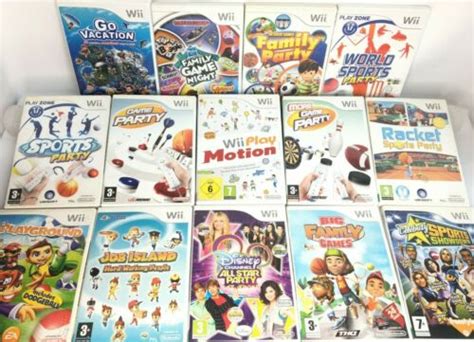 wii mini games family game nightsports partybigmore  choose  game ebay