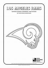 Coloring Nfl Rams Pages Logos Football Los Angeles Teams Cool Team American Logo National Cardinals Arizona Books Sports Clubs Choose sketch template